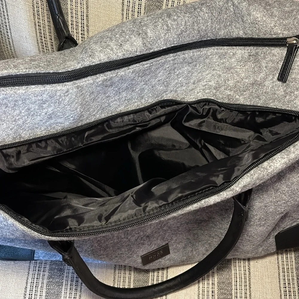 Hugo Boss Gray and black carry on/ weekender‎ tote bag